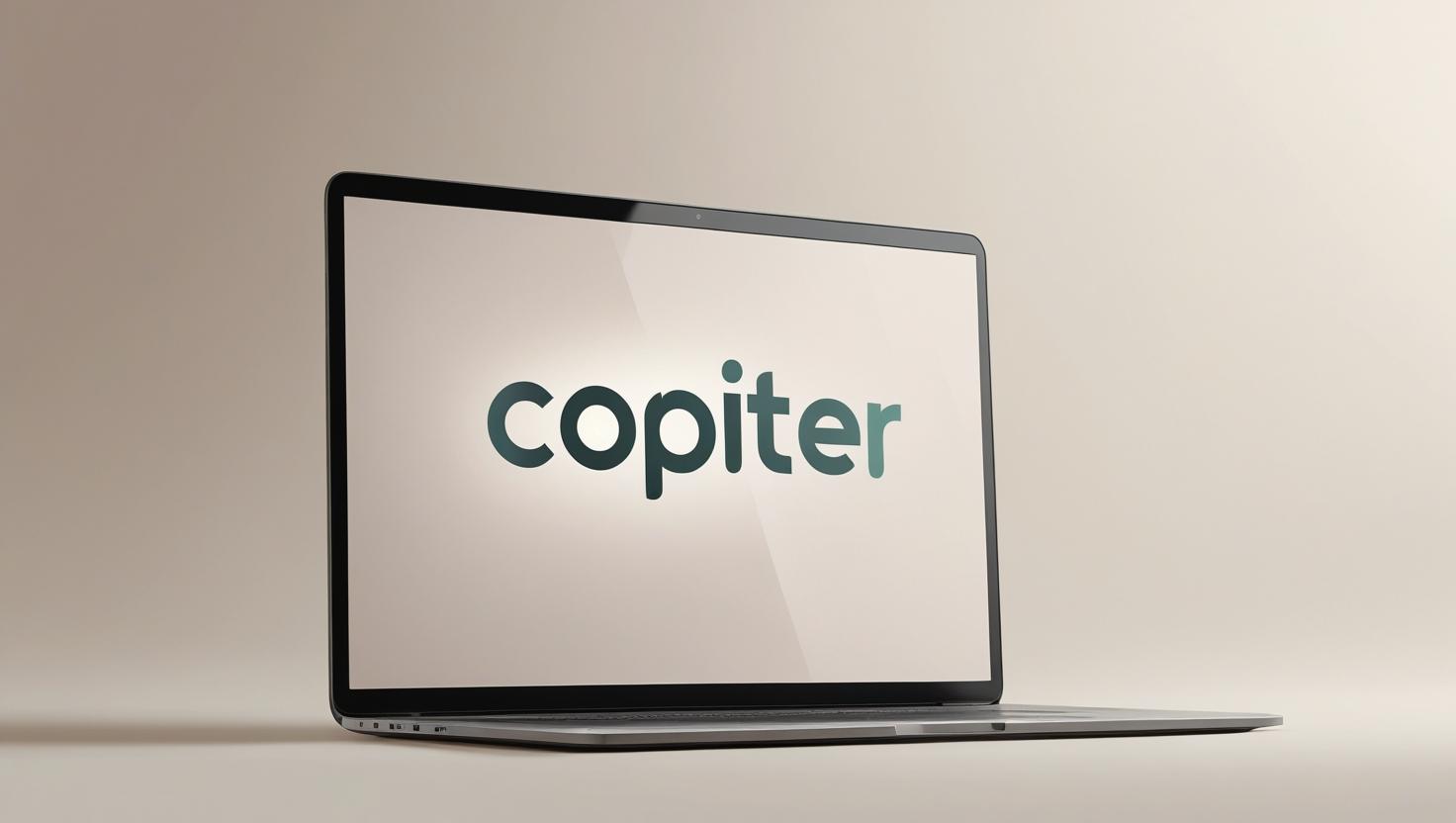 Copiter - logo na komputerze pracownika Copiter
